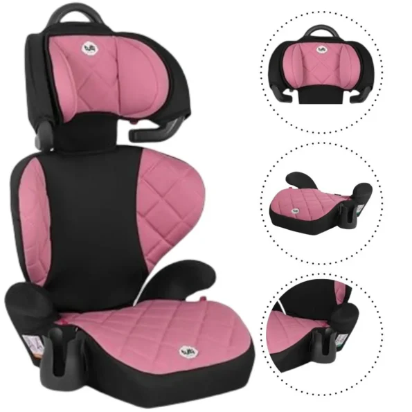venda e locação e aluguel cadeirinha carro infantil 2 em 1 15kg a 36kg-rosa
