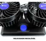 ventilador duplo automotivo 360º aiker ava-412 12v 6.5w 500g