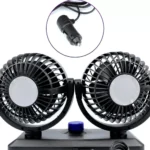 ventilador duplo automotivo 360º aiker ava-412 12v 6.5w 500g