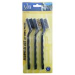 Escova De Aço C Cabo 3 Peças Multiuso Limpeza (1)