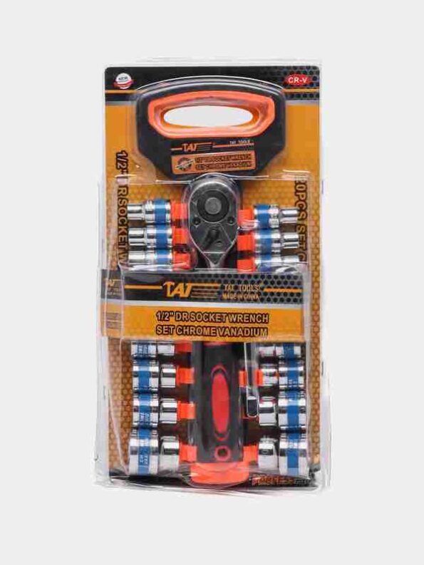Jogo de chaves de soquete 12¨DR cromo vanádio