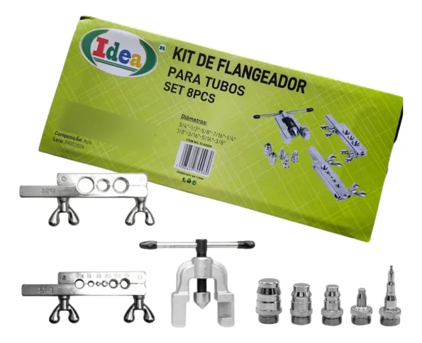 Kit Flangeador E Alargador De Tubos Ar Condicionado + Mala Cinza