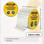 Rolo Refletivo 45 Metros Anti Pássaro Fita Repelente Horta 1