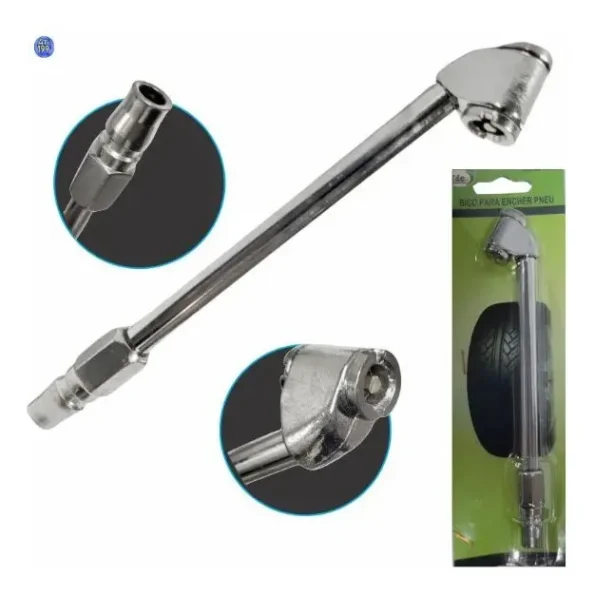 bico duplo para encher pneu profissional 1