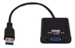 cabo adaptador conversor usb 3.0 p vga tv monitor multitela 2