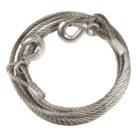 cabo de aço para reboque 4mt x 8mm 3000 kilos com 2 ganchos 3