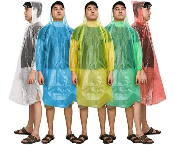 capa de chuva descartavel