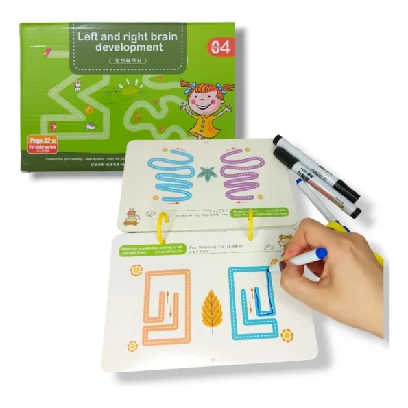 conjunto de jogos de linhas e traços – crianças – desenho