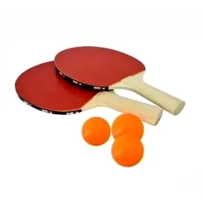 kit ping pong tênis mesa com 2 raquetes e 3 bolinhas – idea-pro
