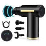 massageador elétrico profissional muscular portátil massagem preto kp-em12 2