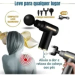 massageador elétrico profissional muscular portátil massagem preto kp-em12 2