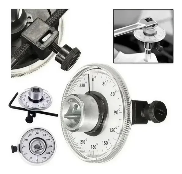 medidor de angulo para torquimetro 0 a 360° em aço