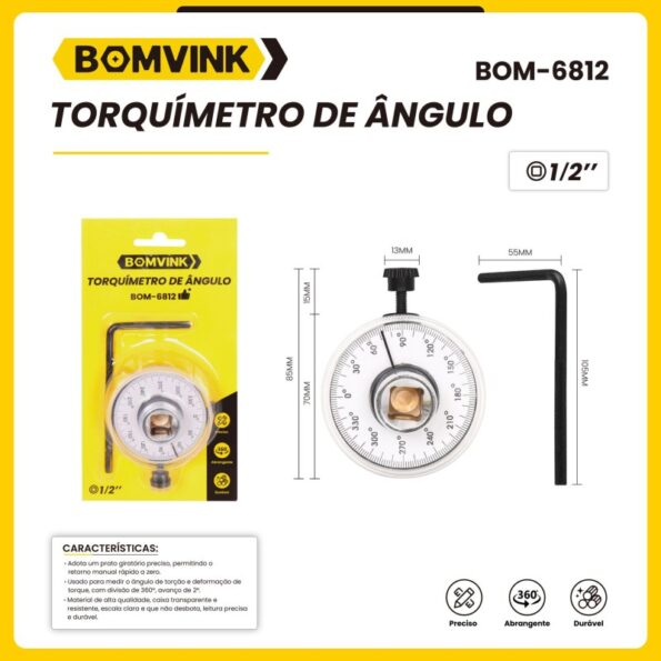 medidor de angulo para torquimetro 0 a 360° em aço1