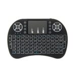 mini teclado wireless com led controle remoto le-7716