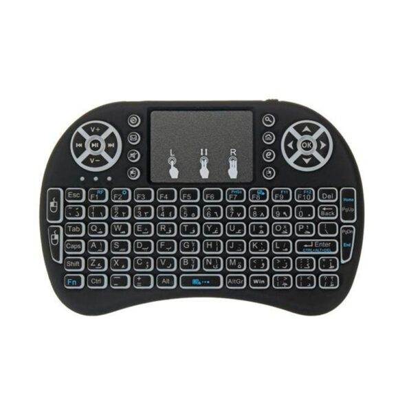 mini teclado wireless com led controle remoto le-77161