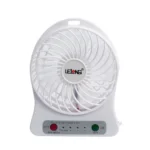 mini ventilador portatil recarregavel 1.0a 5v le-5707 lelong-branco