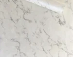 papel de parede vinílico mármore branco cinza luxo 1