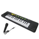 piano teclado brinquedo infantil microfone karaoke musica 2