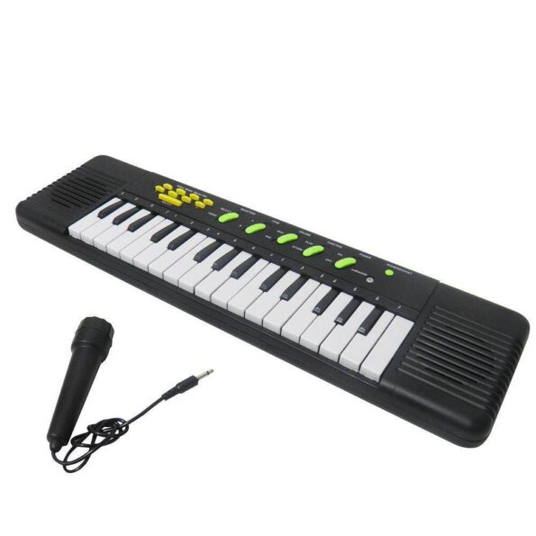 piano teclado brinquedo infantil microfone karaoke musica 1