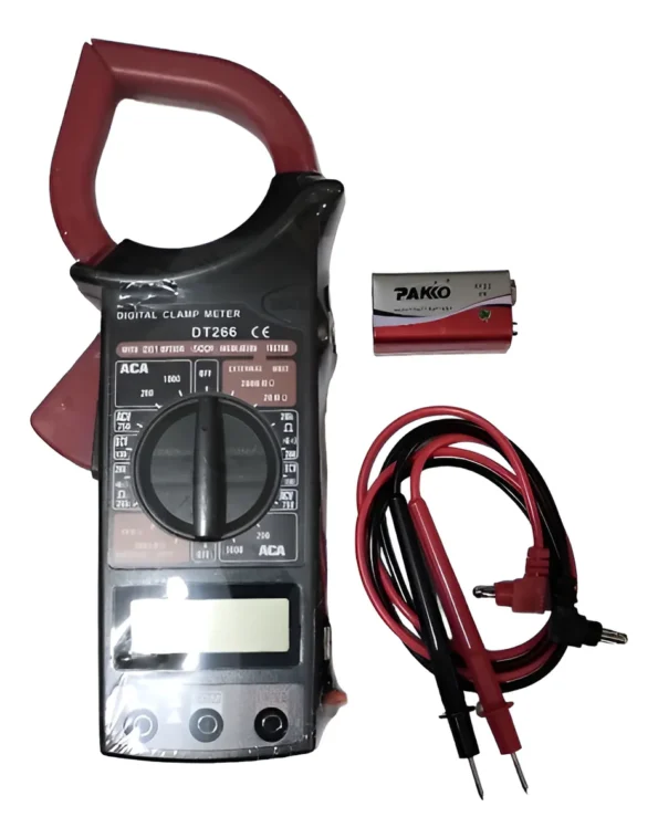 pinça amperométrica digital dt266 1