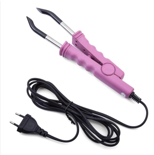 pinça mega hair profissional l-618 25w biv loof reta- cor rosa