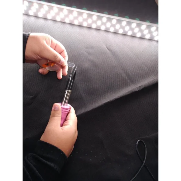 pinça mega hair profissional l-618 25w biv loof reta- cor rosa3