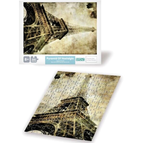 quebra-cabeça de 500 peças – torre eiffel 52x37cm 2