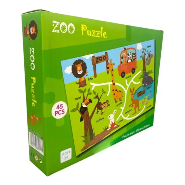 quebra-cabeças de zoológico para crianças cd-369 2