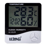 relogio de mesa com medidor de temperatura e umidade le-81291