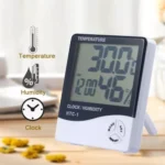 relogio de mesa com medidor de temperatura e umidade le-81291
