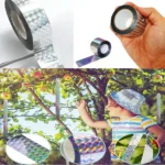 Rolo Refletivo 45 Metros Anti Pássaro Fita Repelente Horta 1