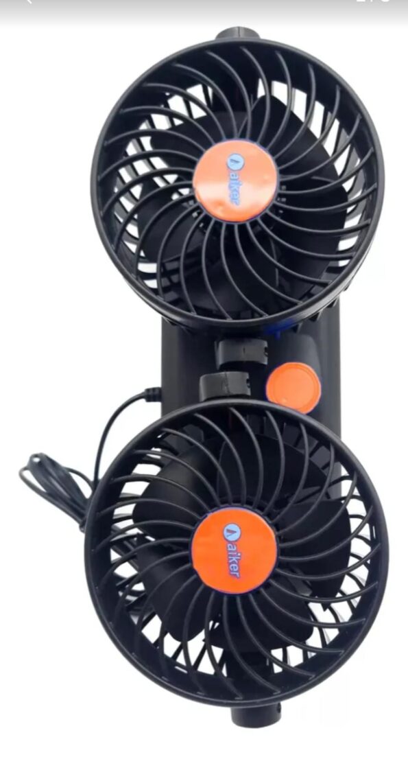 ventilador duplo automotivo carro 12v caminhão para painel de carro ava-424 (2)