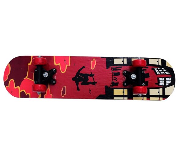 Skate longboard maple deck 80cm vermelho 2