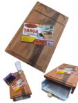 TABUA DE MADEIRA COM DISPENSER MADLAR 34X27X7CM REF 196 1