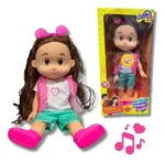 boneco maria clara youtuber Musical Canta com tiara pompo 1