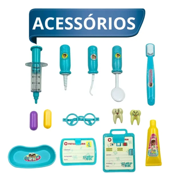brinquedo educativo kit dentista médico infantil divertido tk-1349 1