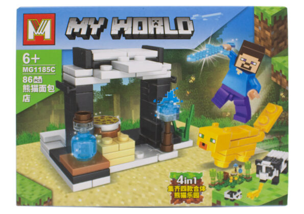 brinquedo educativo lego bloco de montar minecraft 86 peças