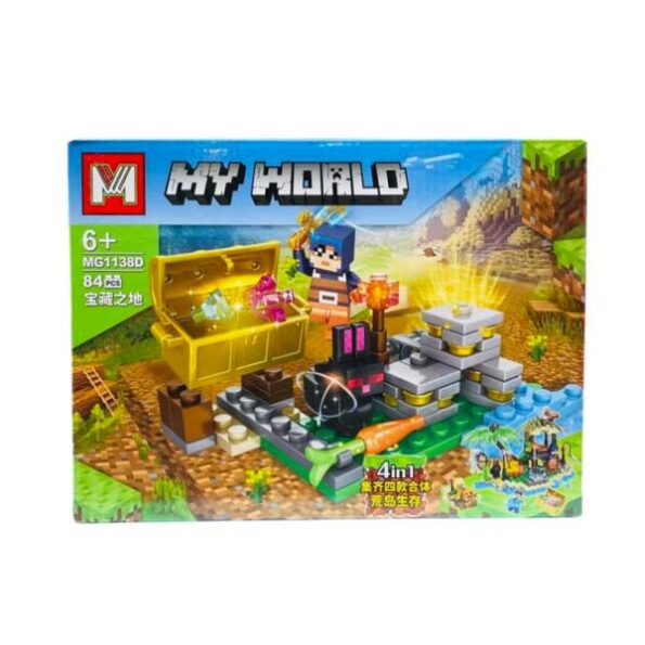 brinquedo educativo lego blocos de montar my world minecraft
