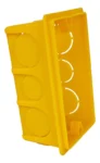 caixa tomada 4×2 rentangular amarela 0600300001 1