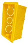 caixa tomada 4×2 rentangular amarela 0600300001 1