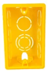 caixa tomada 4×2 rentangular amarela 0600300001 1