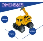 caminhão de construção obra de controle remoto cor caminhão escavadeira 1