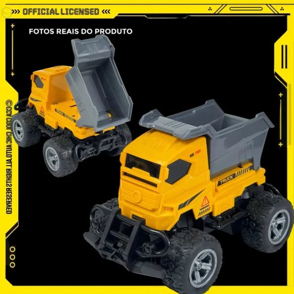 caminhão de construção obra de controle remoto cor caminhão escavadeira 5