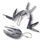 chaveiro alicate mini tipo anivete multi funções inox 90mm 1