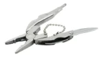 chaveiro alicate mini tipo anivete multi funções inox 90mm 1
