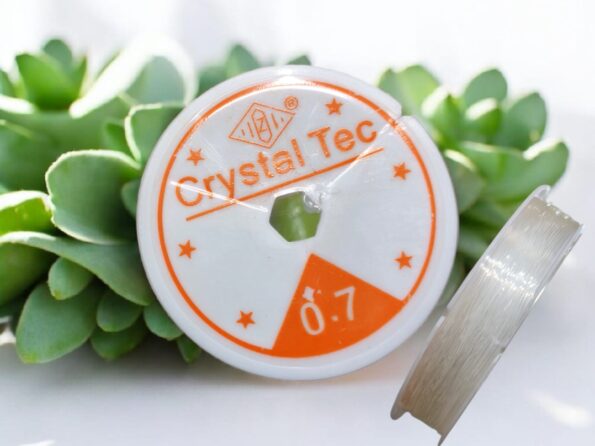 elástico tanza 0,7mm 9 metros transparente boil para móveis