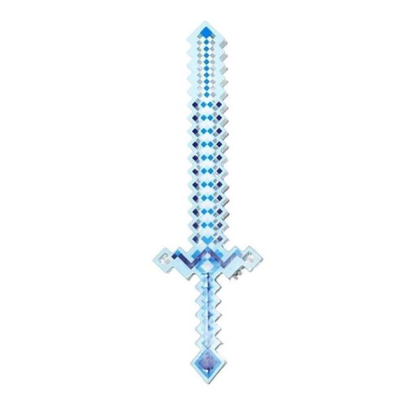 espada de diamante minecraft com sensor de som e leds th-5379 3