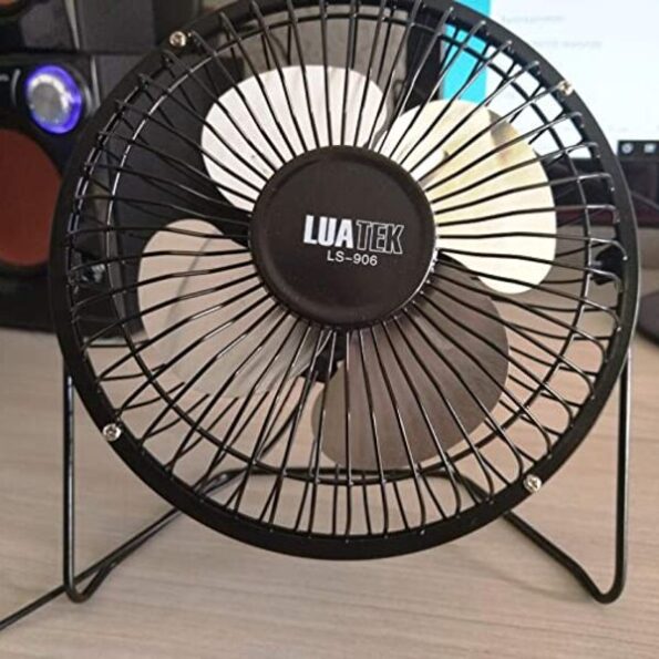 mini ventilador com conector usb 20x21x10cm luatek ls-906 2