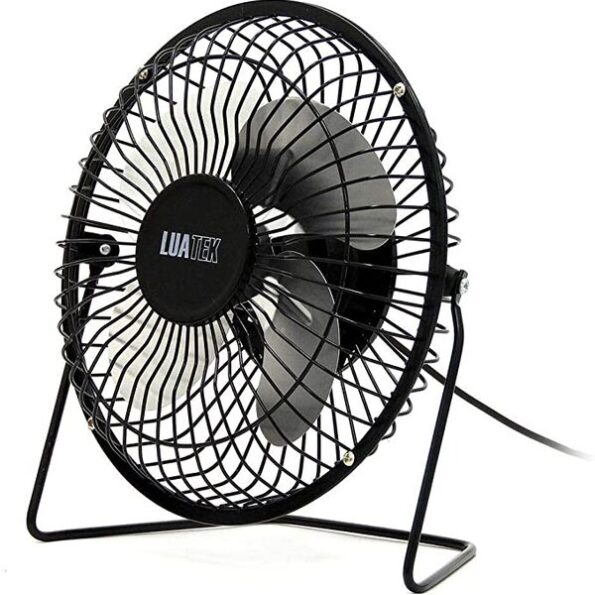 mini ventilador com conector usb 20x21x10cm luatek ls-906