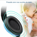 protetor auricular abafador ruido infantil criança autista fone som tea – azul0